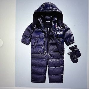 NWT Polo Ralph Lauren Water-Repellent Snowsuit Navy Newborn and 3 months (4 Pc)
